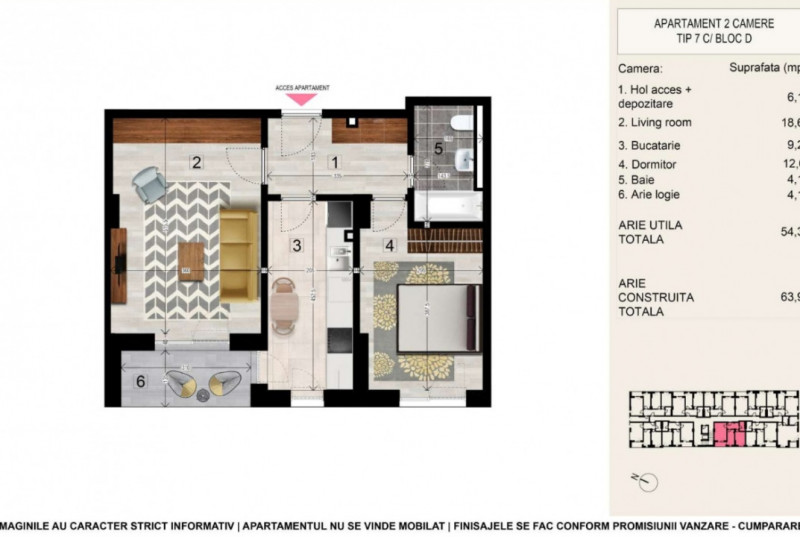 Apartament 2 camere /Strada Diamantului-Bragadiru/rate la dez