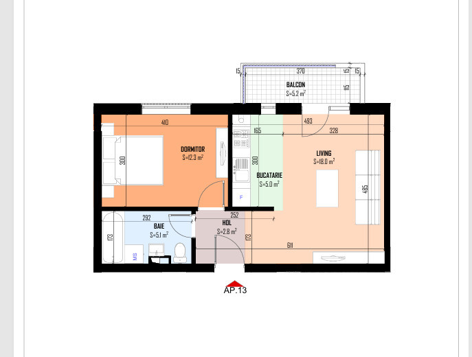 Vanzare/Apartament Nou 2 camere/Cartierul Independentei/
