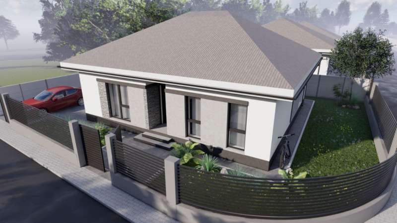 Casa/Vila Individuala/Varteju-Magurele 4 camere incalzire in pardoseala