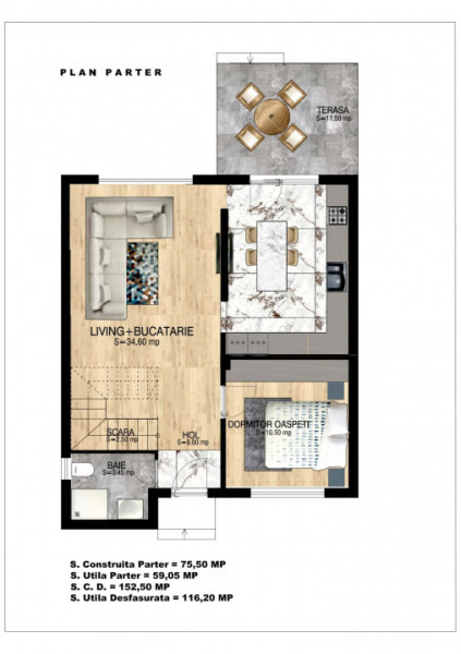 Vanzare Vila Individuala-Cristalului /dormitor parter/id nr 55