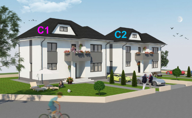 Vila Individuala P+1+M /Magurele curte de 500mp