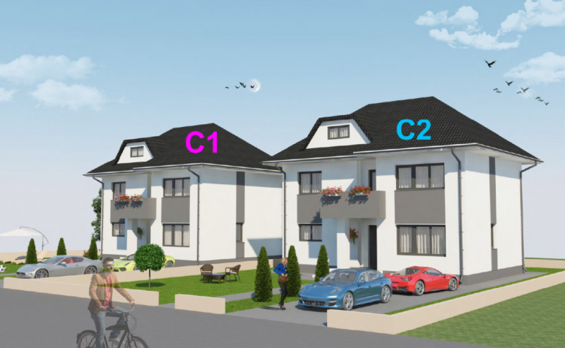 Vila Individuala P+1+M /Magurele curte de 500mp