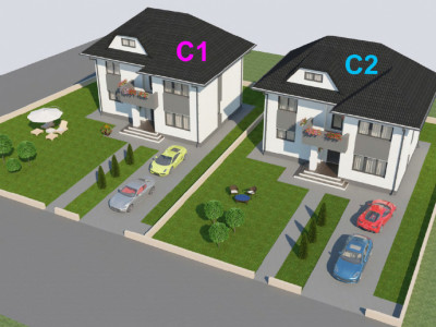 Vila Individuala P+1+M /Magurele curte de 500mp