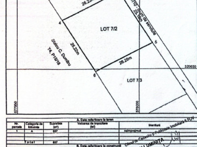 Teren de vanzare strada Curcubeului-Bragadiru Central