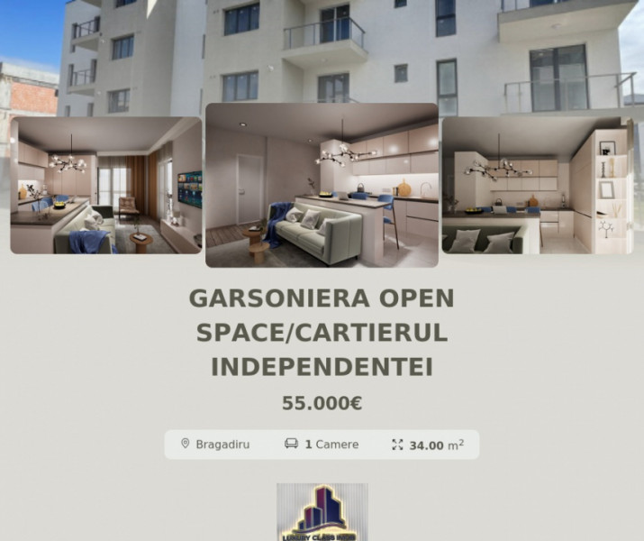 Garsoniera Open space/Cartierul Independentei