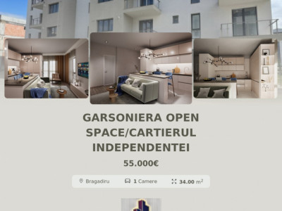 Garsoniera Open space/Cartierul Independentei