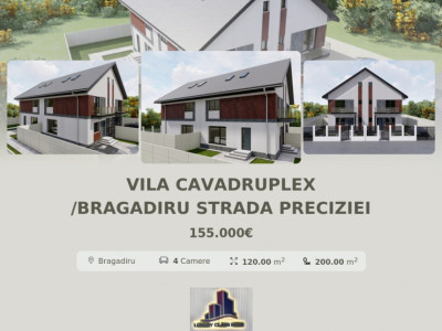 Vila Cavadruplex /Bragadiru strada Preciziei